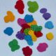 100 multicoloured rainbow Easter eggs, for scrapbooking, card toppers, embellishments, children’s crafts, 160gsm paper/card.