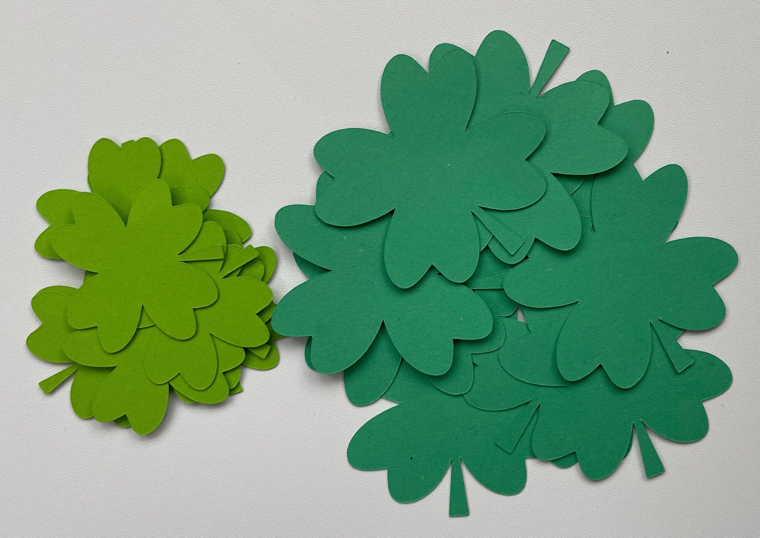 Four Leaf Clover green die cuts