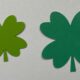 Four Leaf Clover green die cuts