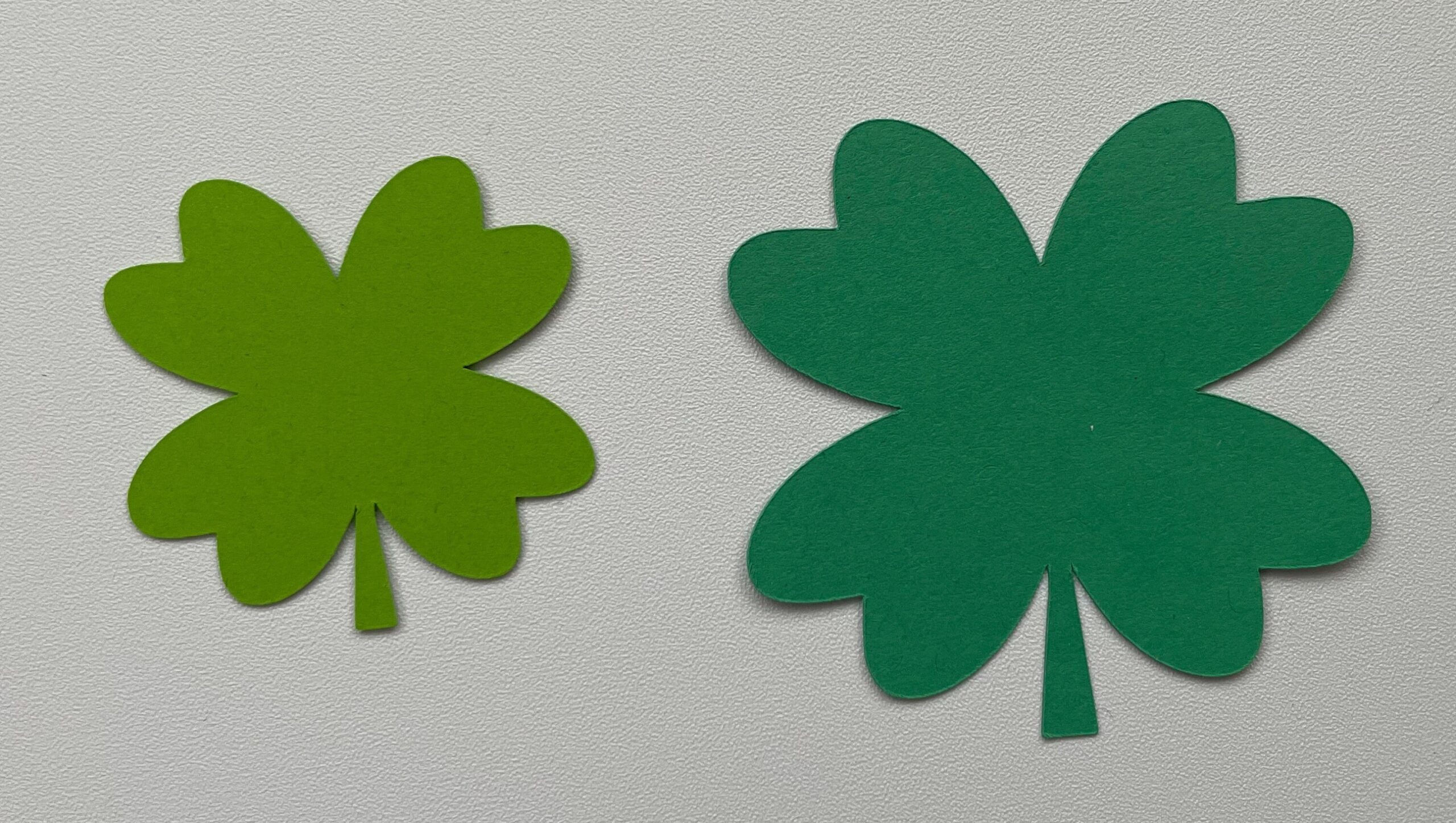 Four Leaf Clover green die cuts