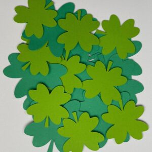 Four Leaf Clover green die cuts